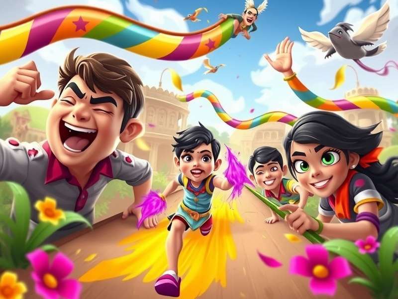 Speed Holi Dash Characters